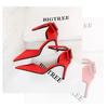 Bigtree Sexy High Heels 8cm Women's Silk Shallow Mouth Pointed Head Straight Line Sandals with Bowknot