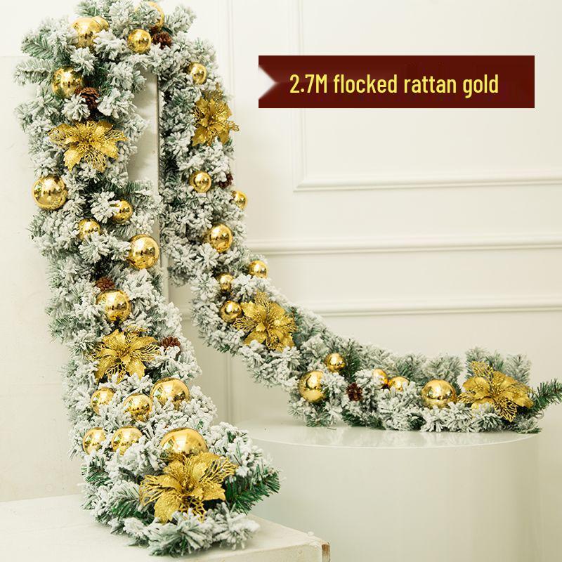 2.7m Christmas Vine Hanging Ornaments - Dense Window or Tree Decoration.