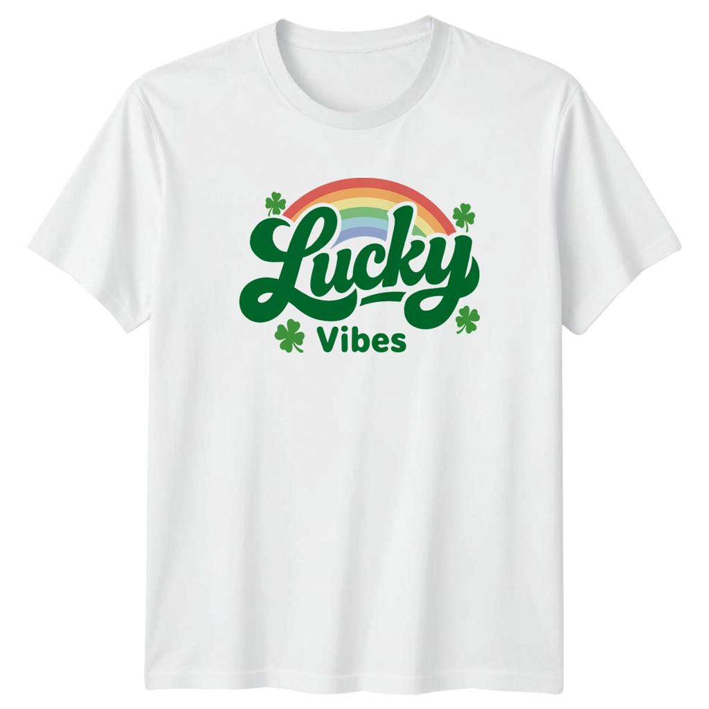 Lucky Vibes TShirt St Patricks Day Holiday Celebration