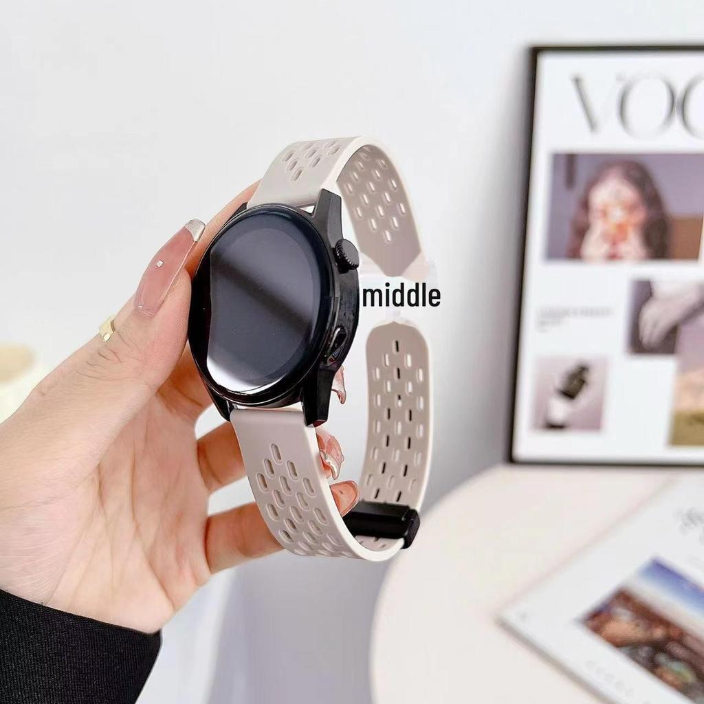 Дышащий магнитный спортивный ремешок для часов Xiaomi S4/S3/S2/S1