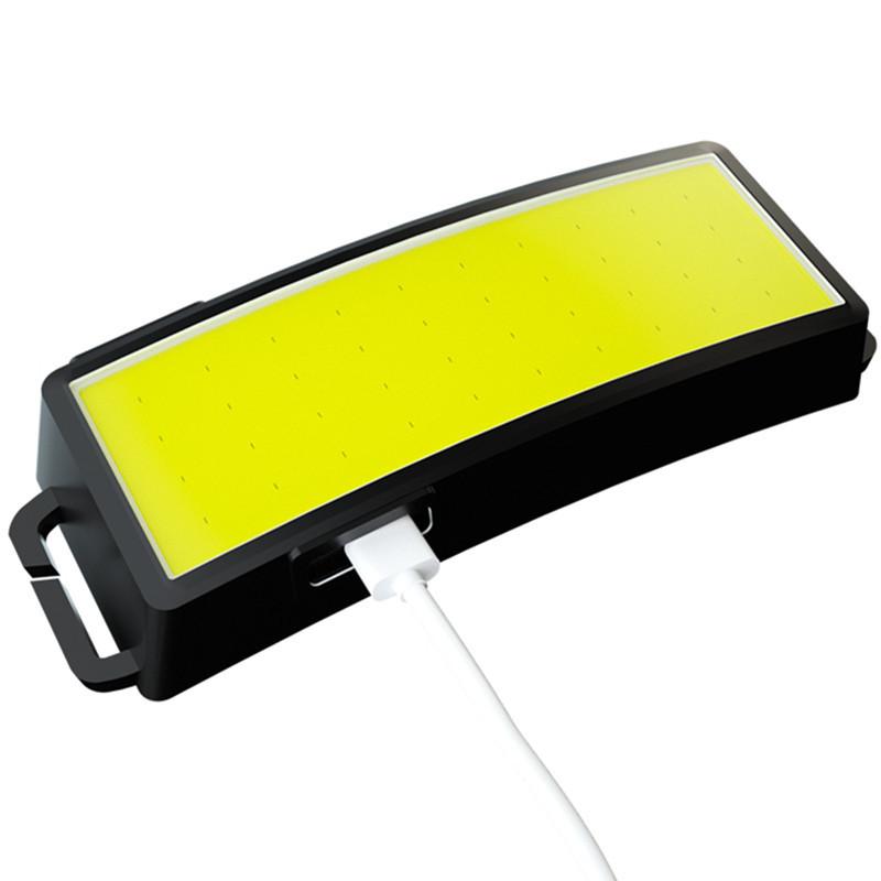 Портативный налобный фонарь для кемпинга на открытом воздухе COB USB перезаряжаемый уличный налобный фонарь с сильным освещением