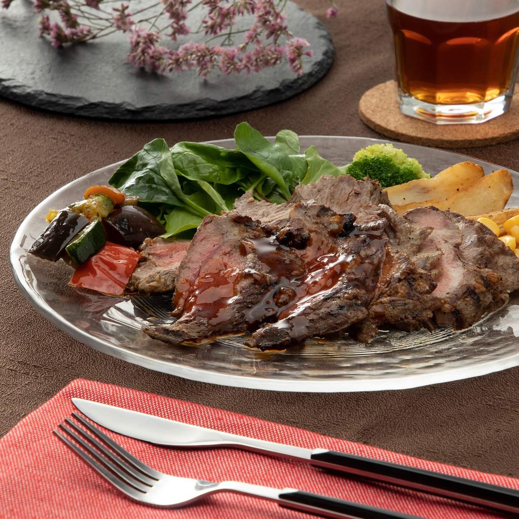 Toyo Sasaki Glass Universe Plate 270, Made In Japan, Large Round Plate, Glass Dish, Tableware, 46067