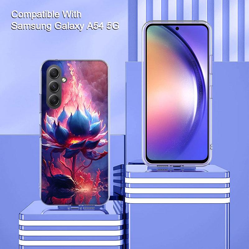 Buddhist Fire Lotus Phone Case for Samsung A16 A26 A36 A56 A17 A37 A57 A07 A06 A02S A03 A04S A05S Galaxy Note 20 10 A50S A71 A51