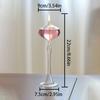 Transparent Candle Holders High Foot Glass Oil Lamp Handmade Long Oil Lamp