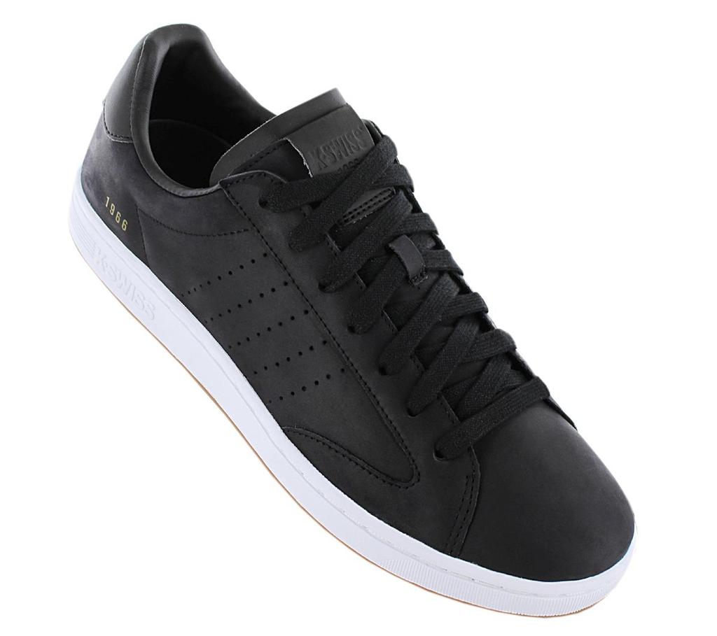 K-SWISS Lozan Klub WAX Leather - Мужская обувь кожаная черная 07950-061-M ОРИГИНАЛ