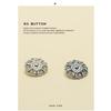 Yisen ESSTUDIO Snowflake Hollow Metal Buttons - European & American Style Jacket & Suit Leather Coat Buttons