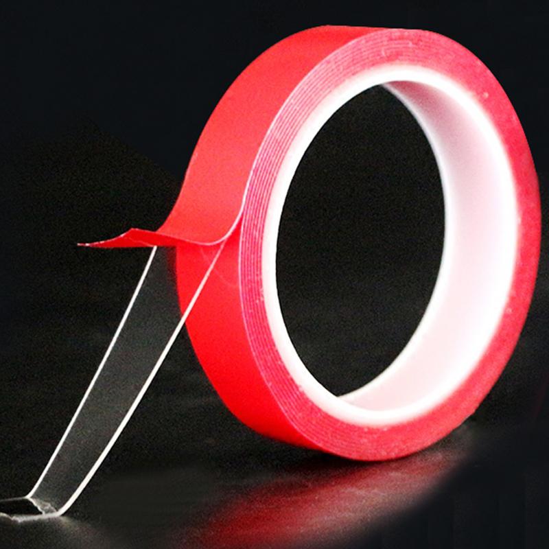 300 см прозрачная силиконовая двусторонняя лента, наклейка с маленьким сердечником, прозрачная прочная бесшовная двусторонняя лента, высокая прочность, клей без следов
