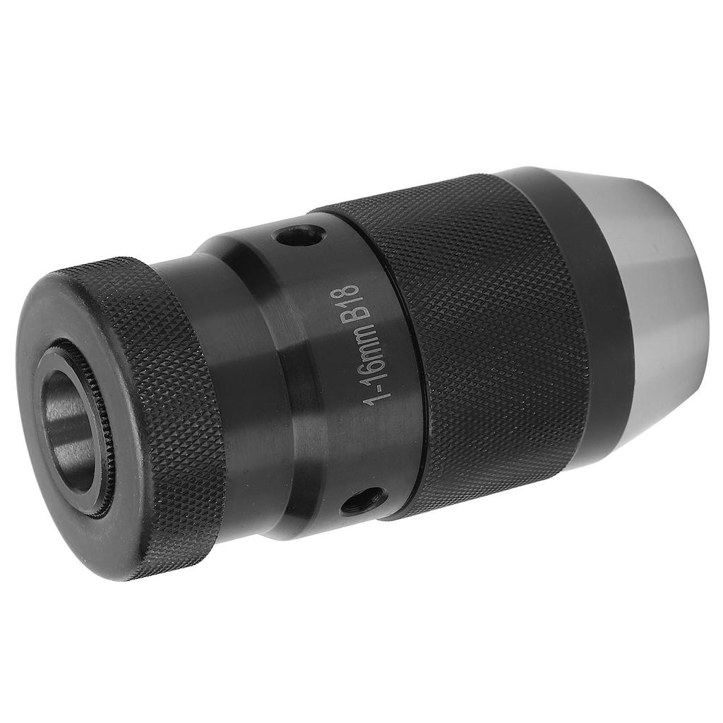 Self Tightening Drill Chuck Keyless Lathe Hardware Tools High Speed Steel 1?16mm B18