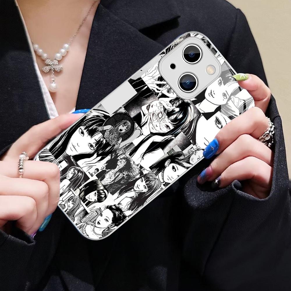 Чехол для телефона Japan Anime Tomie Kawakami для iPhone 14 13 12 Mini 11 Pro XS Max X XR 14 Plus, чехол из закаленного стекла