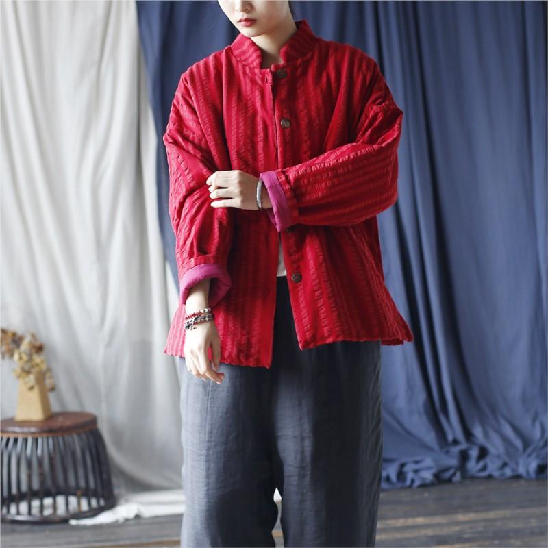 Johnature Женские зимние пальто в винтажном стиле с длинными рукавами