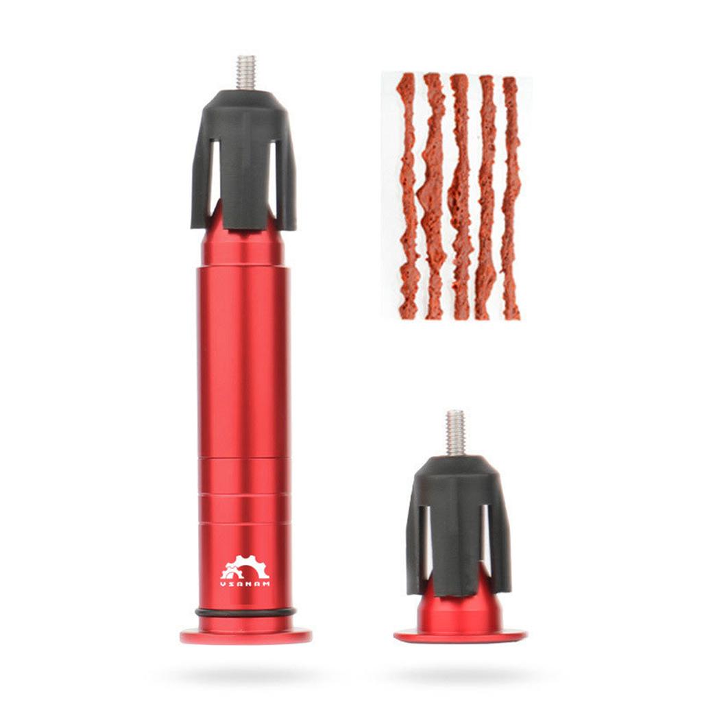 Комплект для ремонта велосипедных бескамерных шин, инструмент для сверления шин шоссейного велосипеда MTB с 5 заглушками для шин и наконечником ручки