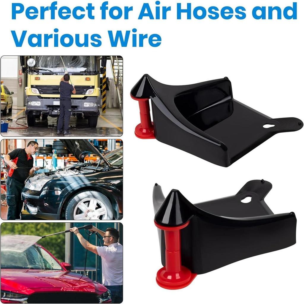 MAKIVI 4 Pcs Car Hose Guide, Car Wash Tire Hose Roller, Tire Hose Guide,