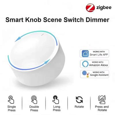 Умный переключатель-кнопка ZigBee DIY Беспроводная кнопка сцены Поворотный диммер Автоматизация бытовой техники Связка Пульт