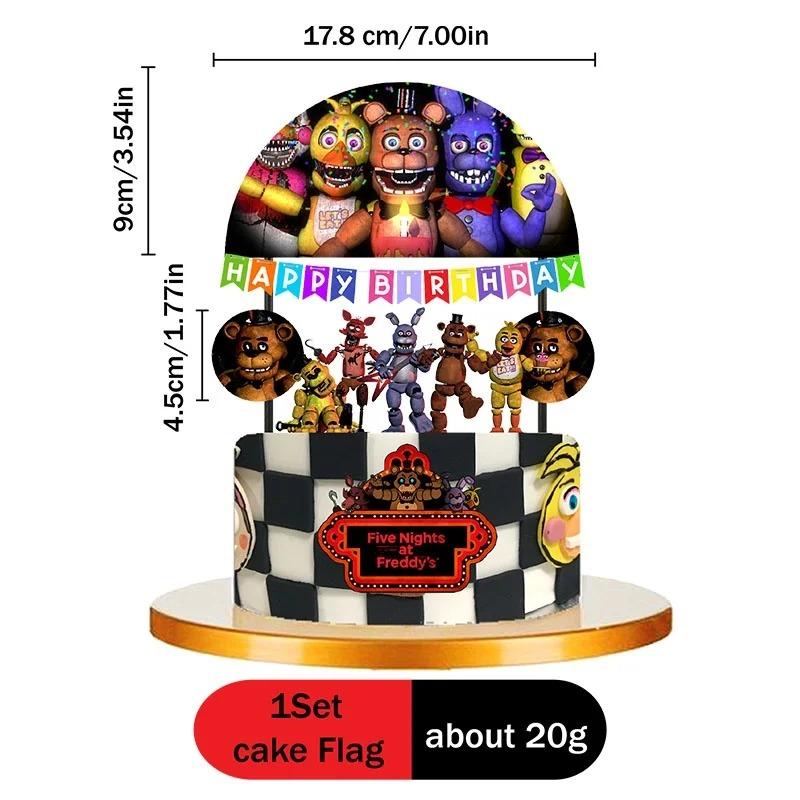 Декор для дня рождения Five Night At Freddys FNAF Тарелка Стаканчик Трубочка Скатерть для Мероприятий Одноразовая Посуда Баннер