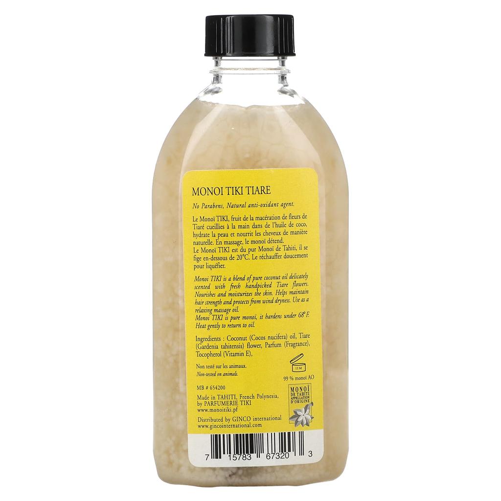 Monoi Tiare Tahiti Coconut Oil, Tiare (Gardenia), 4 Fl Oz (120 Ml)