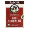 Badger, набор для ухода за бородой, бергамот и ваниль, набор из 2 предметов