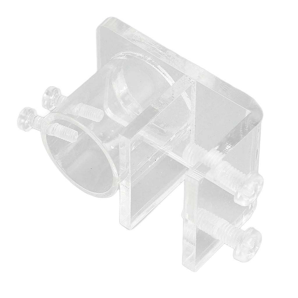 Aquarium Water Pipe Clamp Professional High Transmittance Acrylic Fish Tank Pipe Clip for Fish Tank Aquarium Single