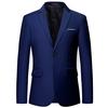 Business Suit Wedding Dress Solid Color Two-button Suit Men's Blazer
