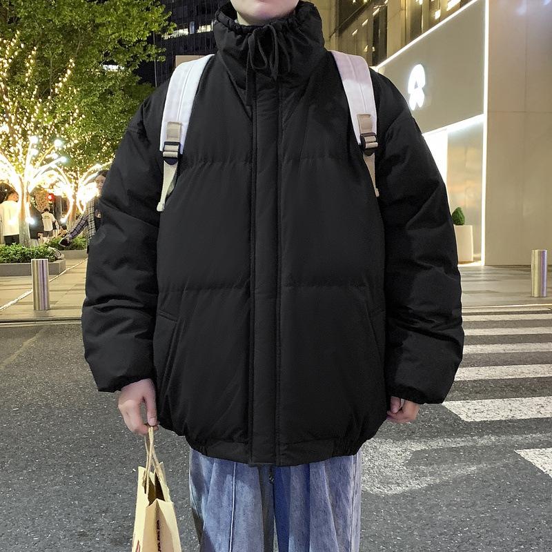 M-8XL Large Size Standing Collar Cotton Clothing Men and Women Paragraph Winter Down Cotton Jacket Loose Thickened Couples Models Cotton Coat