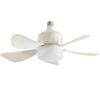 71-Inch Socket Fan Light Ceiling Fan White LED E26 Screw-In Base Remote Control Compact Design for Bedroom Kitchen Living Room Balcony