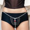 Ruby Rhinestone Bikini Body Chain - Sexy Nightclub Jewelry