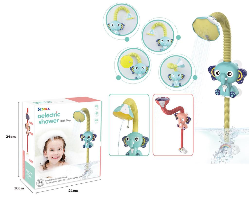 Электрическая игрушка для купания слоненка: Веселье с душем и брызгами