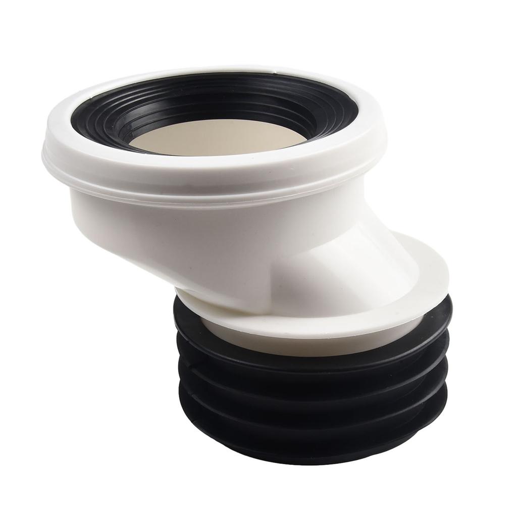 1pc WC Connection Nozzle Connection Toilet Pipe Nozzle Drain PVC Straight Eccentric Drain Nozzle Replacement Toilet Accessories