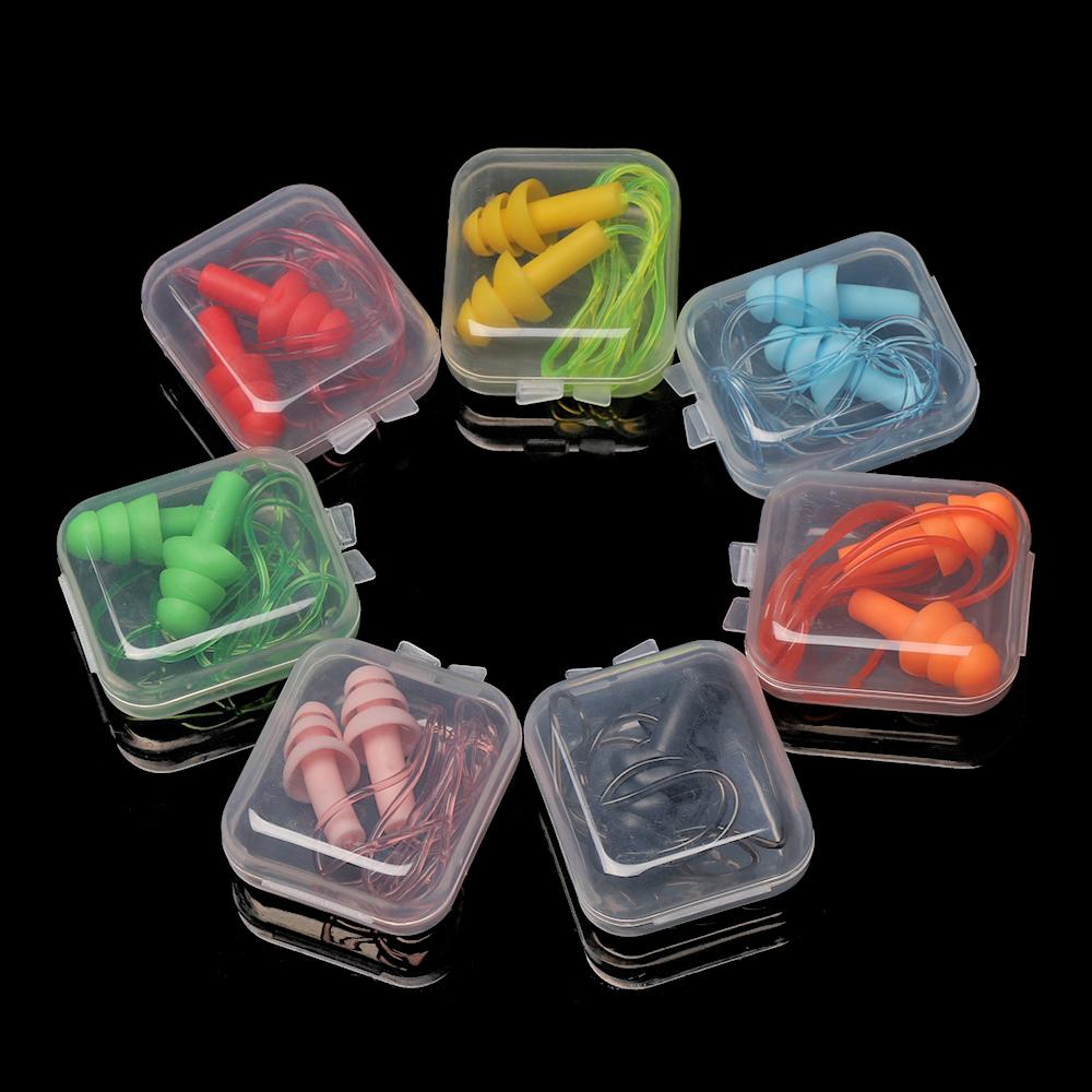 Цветные мягкие силиконовые шнурки, беруши с шумоподавлением, защита ушей для плавания, защита слуха