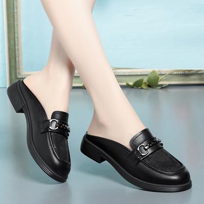 Летние британские сетчатые дышащие тапочки для женщин 2025 года с закрытым носком и мягкой подошвой, роскошные плоские новые модные римские тапочки, повседневная обувь