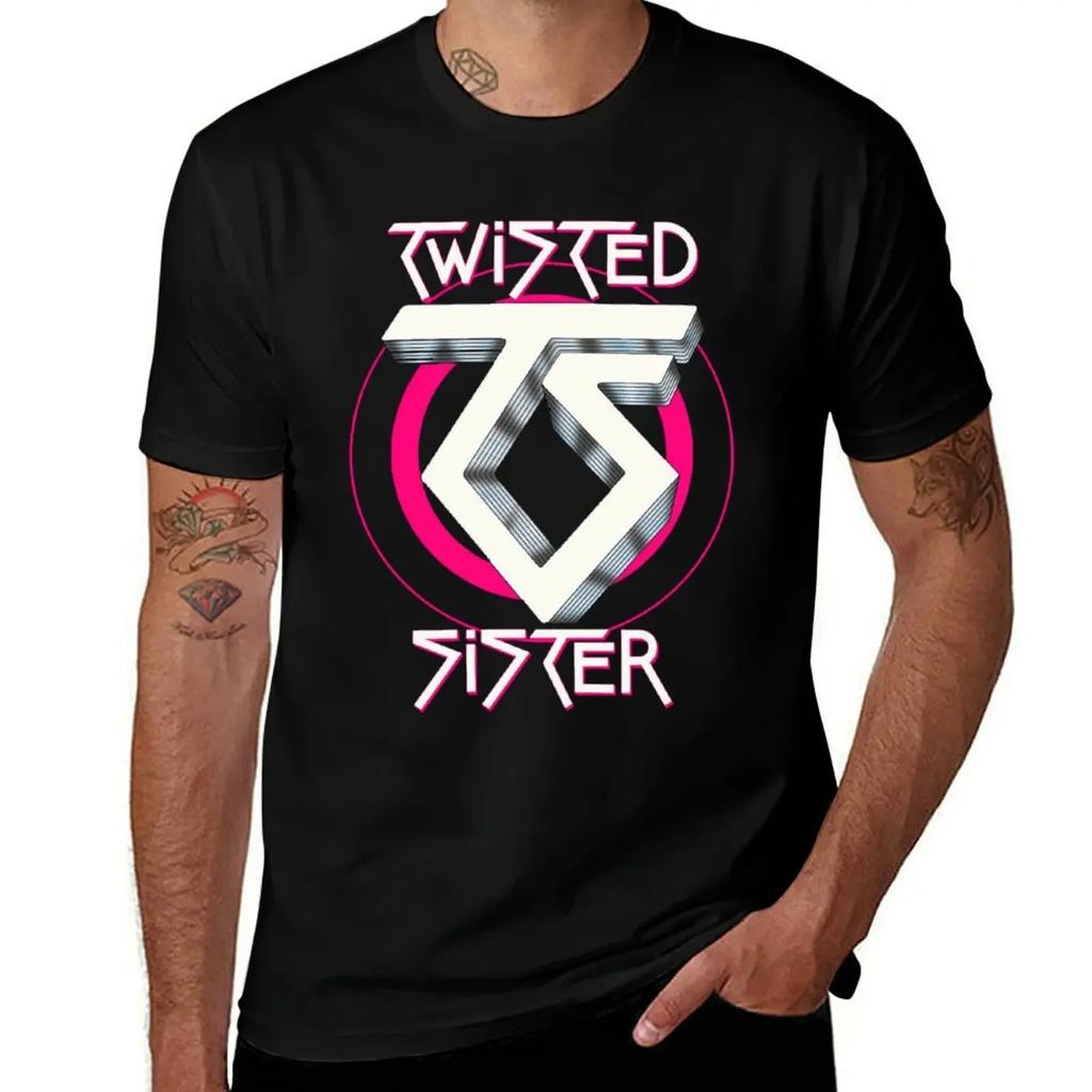 Футболка группы Twisted Sister спортивные фанаты аниме футболки графическая футболка винтажная одежда с аниме мужские винтажные футболки