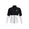 Pique Track Vintage Casual Zip Collar Training Jacket Men Jackets Black 1366202-002