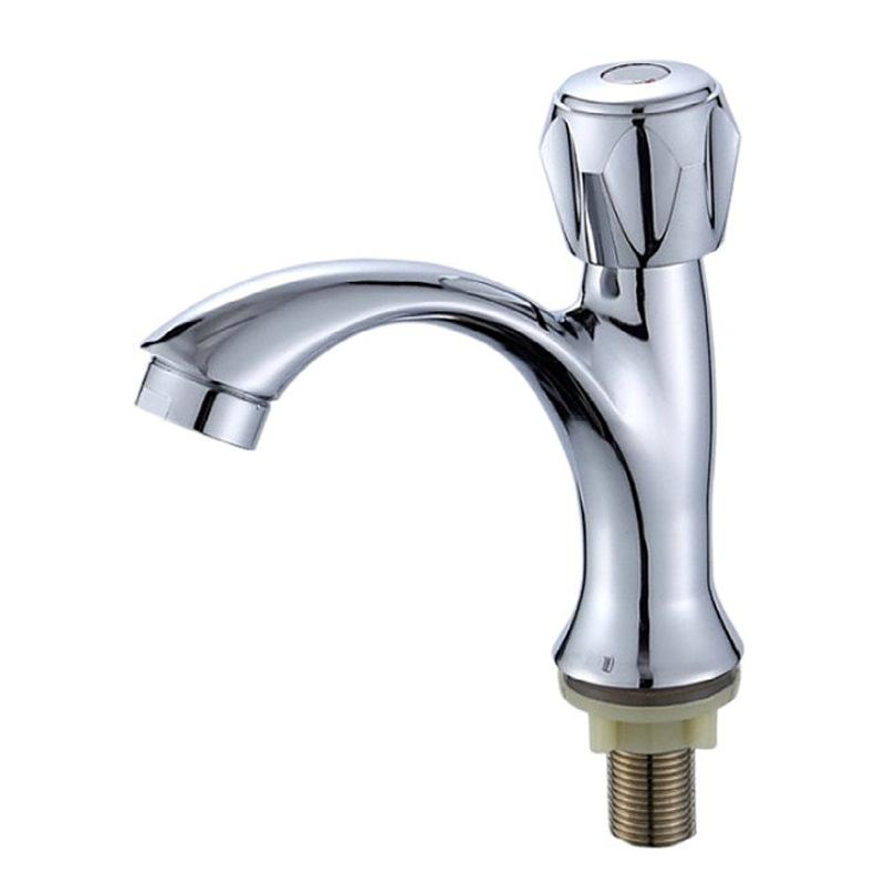 Alloy Washbasin Desktop 20MM Single Hole Quick Opening Faucet Washbasin Vertical Single Cooling Faucet Bathroom Faucet