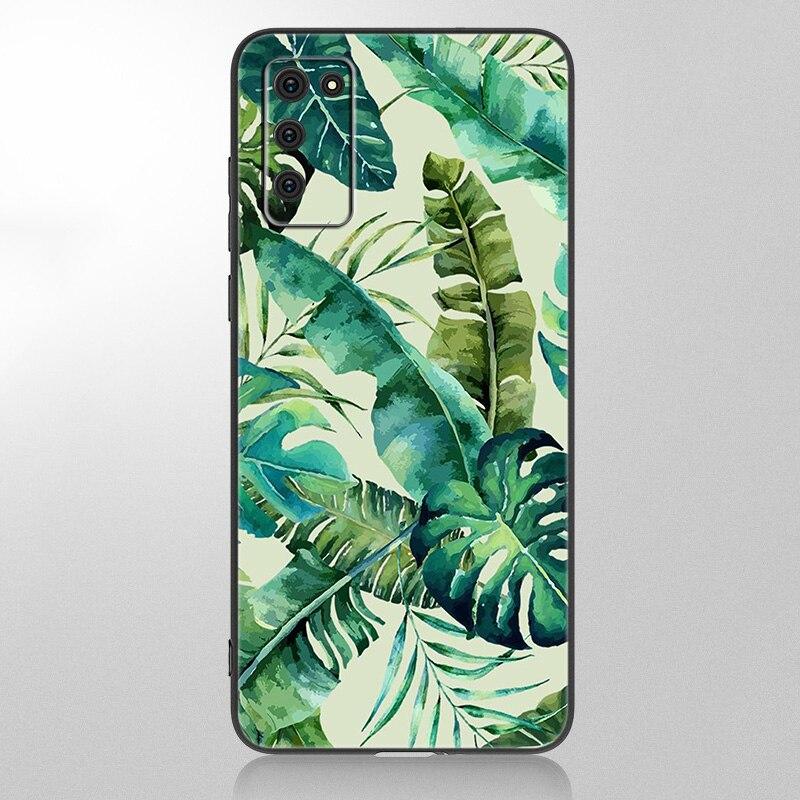 Summer Green Leaves Fruit Lemon Case For Samsung Galaxy A12 A02S A22 A32 A52 A72 A71 A51 A41 A31 A21 A11 A50 A70 A10S A20S Cover