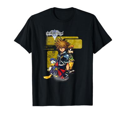 Дисней Kingdom Hearts Kingdom Warriors Плитка Сундук Портрет Футболка