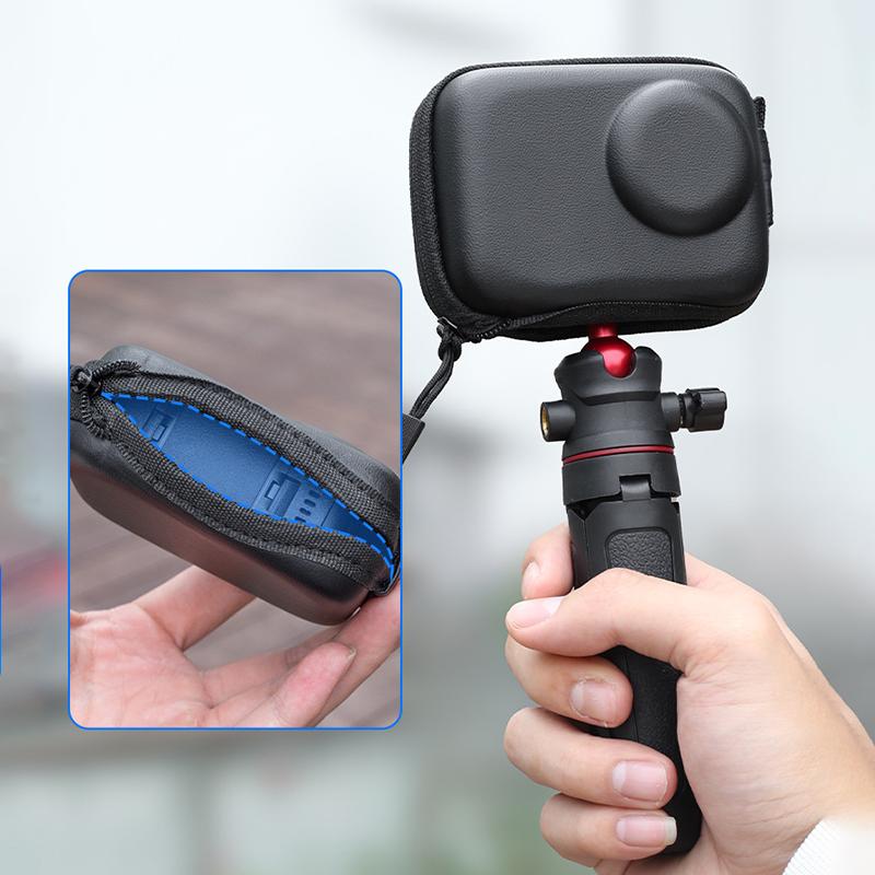 Чехол для переноски для Dji Osmo Action 6 Маленькая сумка для хранения Жесткий дорожный защитный чехол из полиуретана Защитные аксессуары