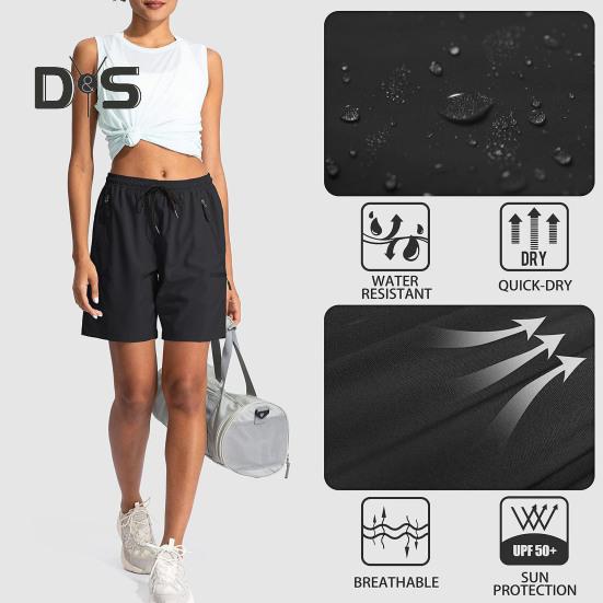 Женские летние шорты для йоги, повседневные, быстросохнущие, дышащие, спортивные, спортивные, с эластичной талией, на шнурке, для бега, фитнеса