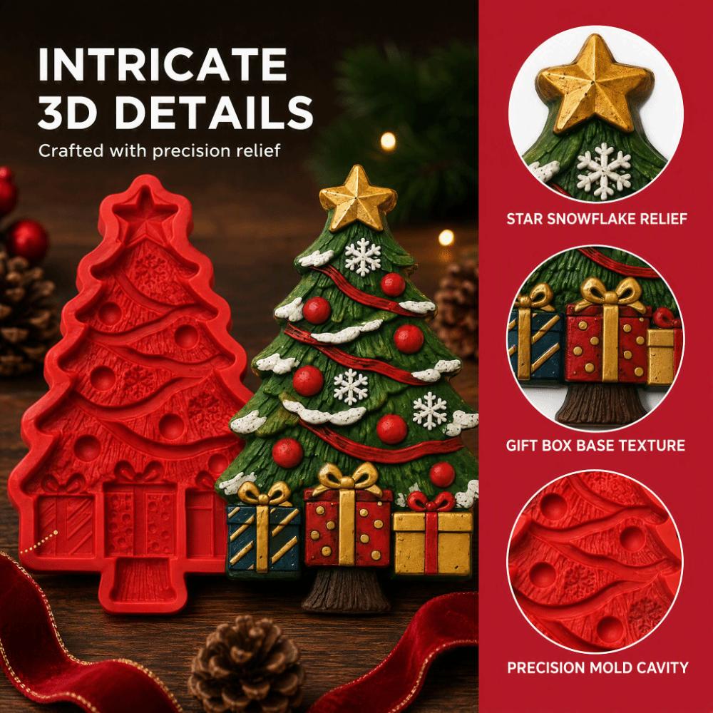 3D Printing Design Christmas Tree Mold Resin Casting 3D Casting Mold Family Craft Activity