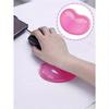 1Pc Silicone Gel Wrist Rest Heart-Shaped Translucence Ergonomic Mouse Pad Cool Hand Pillow Mat For Office Computer Laptop Back To School
