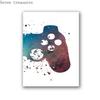 Иллюстрация геймпада для детской комнаты, Постеры с играми для мальчиков, Настенное искусство, Принты на холсте, Украшение комнаты, Картинки, Джойстик