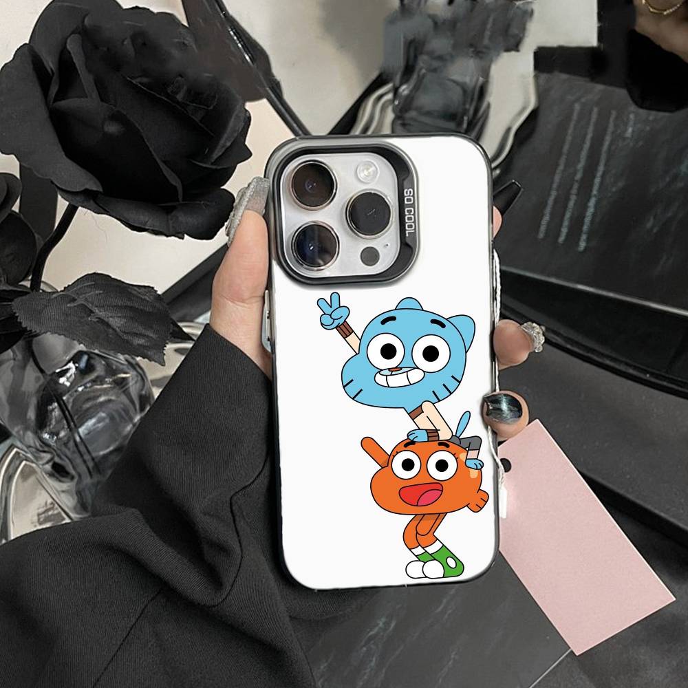 F-Gumball and Darwin Phone Case For IPhone 16 17 15 14 12 13 Pro Max Black Color Shockproof Cover