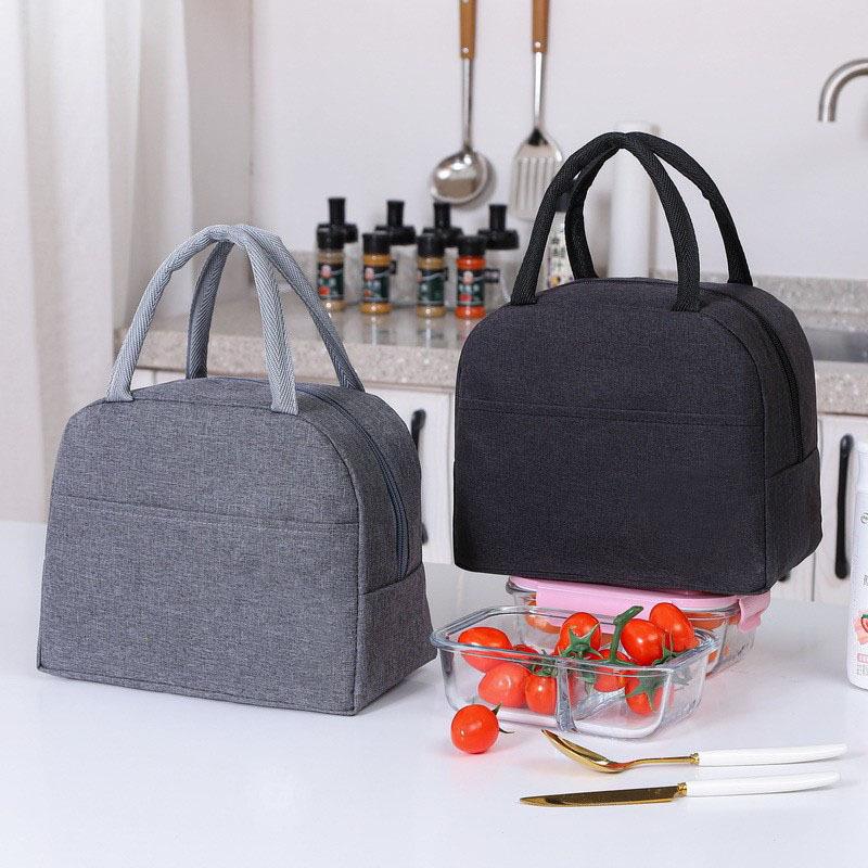 Large Capacity Insulated Lunch Tote - Durable Aluminum Foil Bento Bag for Office Workers