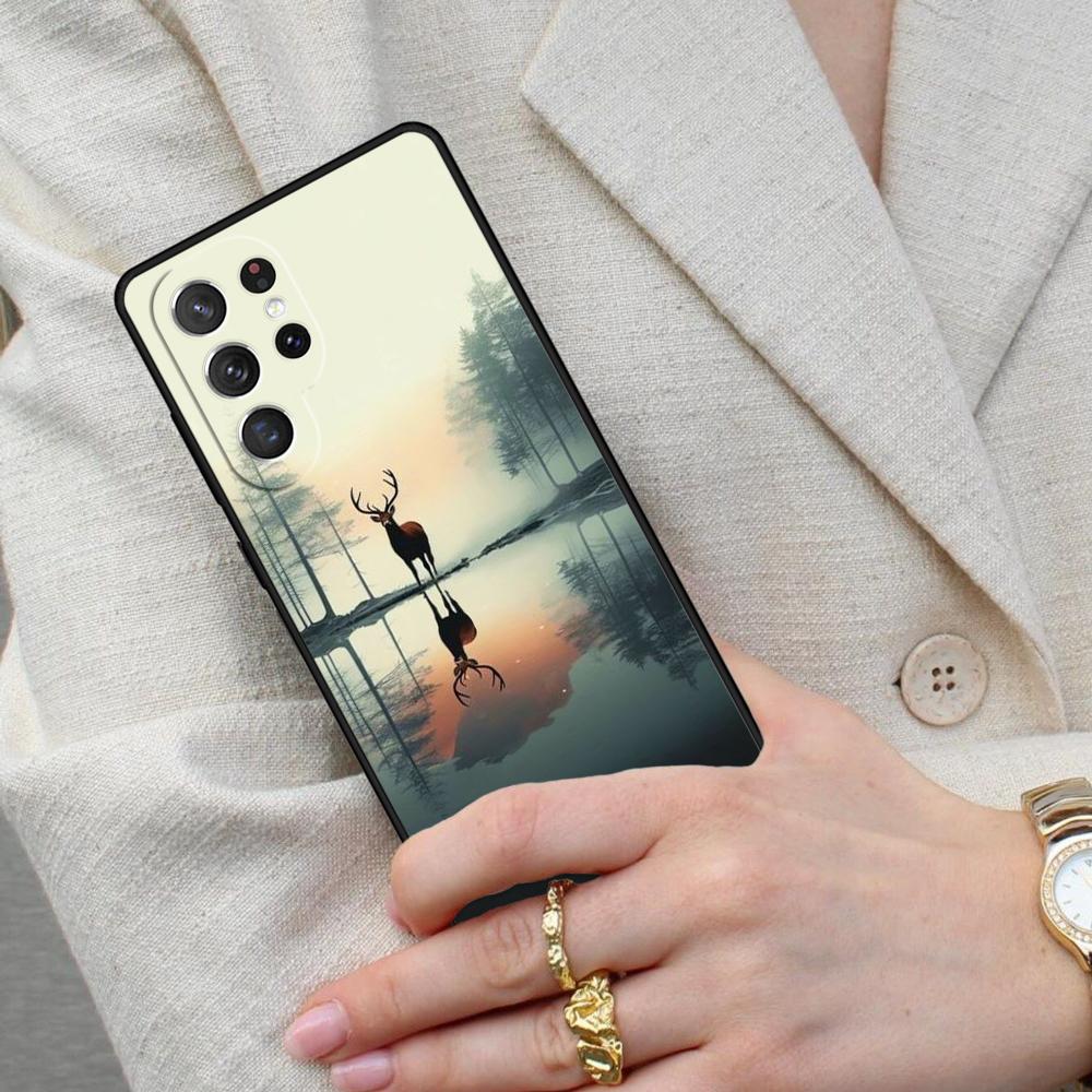 Чехол для телефона с изображением оленя для Samsung Galaxy S26 Ultra S25 S24 S23 S22 S21 S20 Note10