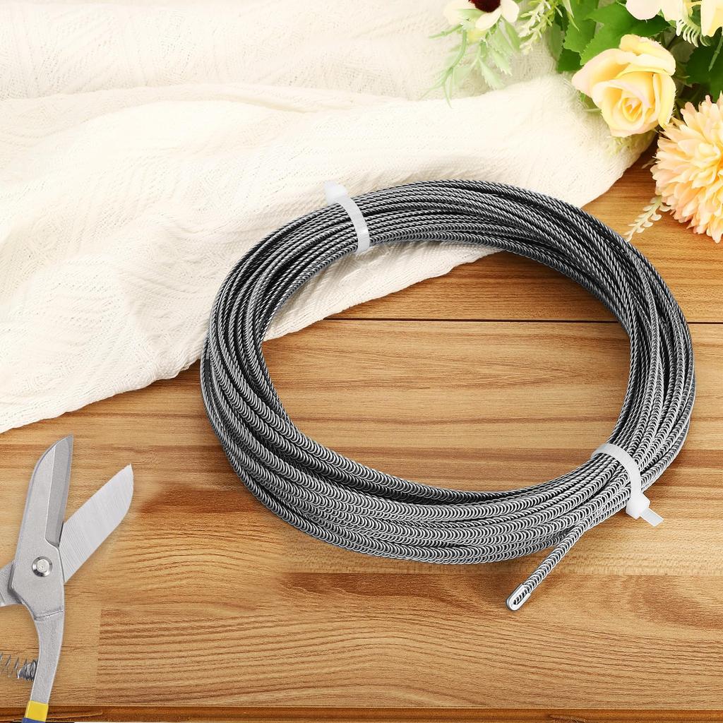 PATIKIL Корсетные косточки из нержавеющей стали 304 Спиральные стальные металлические косточки с 32 наконечниками для косточек для изготовления корсетов Футы Всего (Шириной 6 мм) (66 Длина)