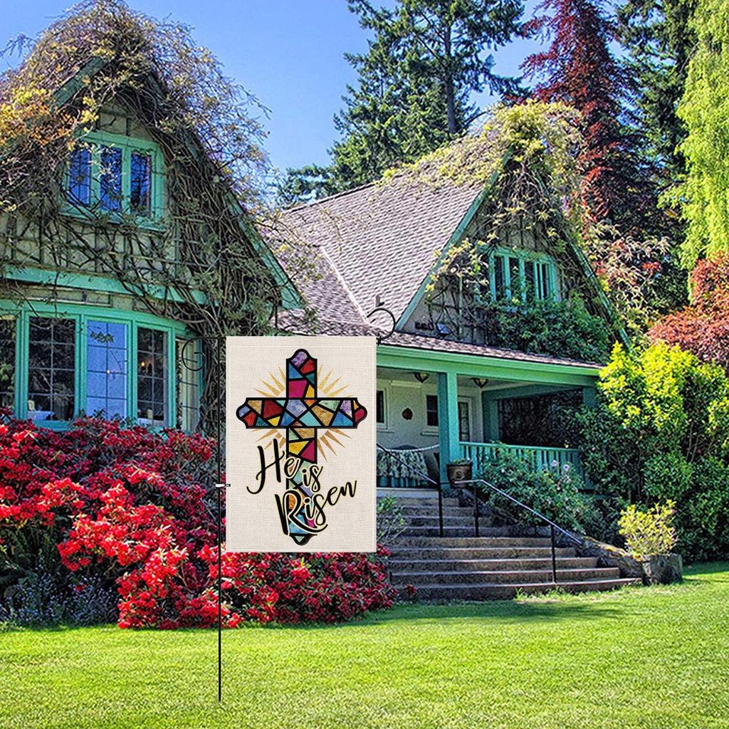 Easter Garden Flag 11.8×17.7 Inch Vertical Double Sided Decorative Welcome Easte