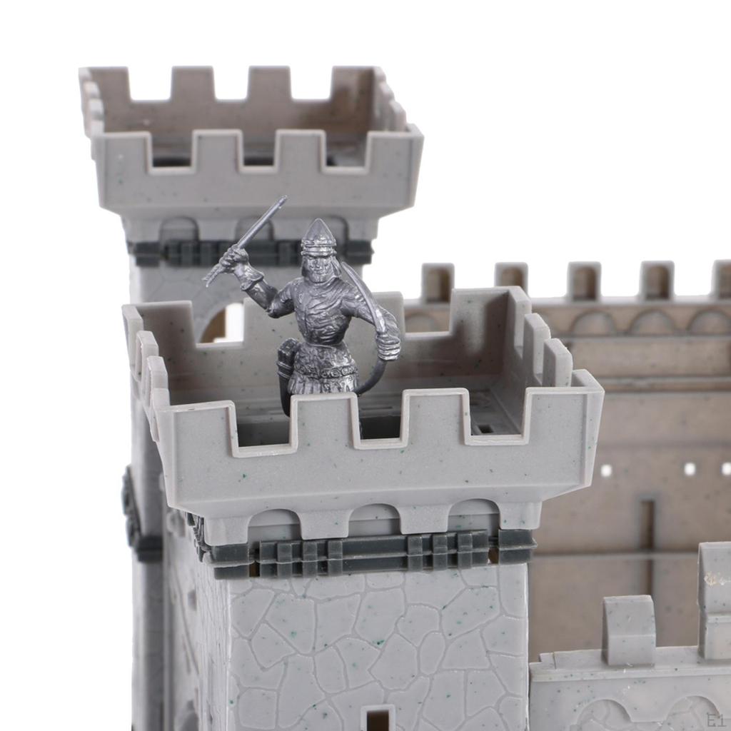 56 Pieces 3D Castle Building Blocks Knight Play Set Children DIY Assembly Toys