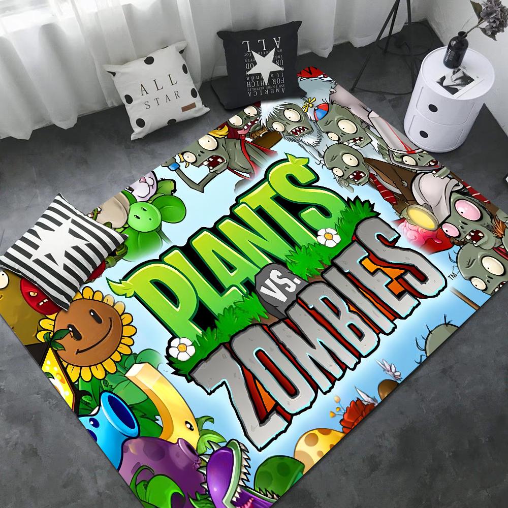 Коврик для двери Мультяшный Plants vs Zombie Нордический стиль Домашний коврик для двери Коврики для ванной-туалета Коврики для спальни у кровати