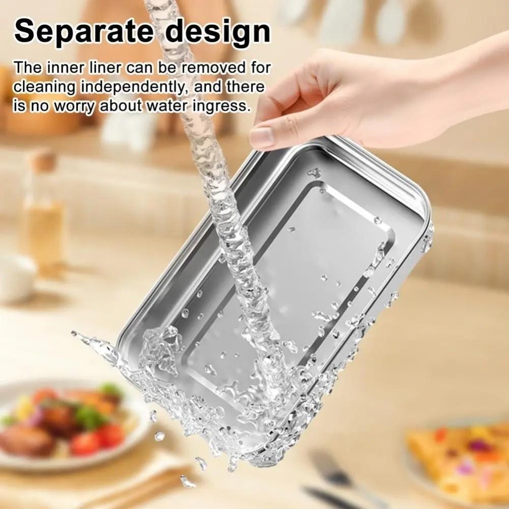 Waterless Heating Heated Food Warmer Digital Display Heated Box Electric Lunch Box Travel