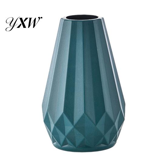 Plant Vase Flower Geometric Design Holder Smooth Surface Floral Container Stylish Nordic for Table Home Decoration