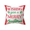 Милый Санта-Клаус с рождественским принтом, полиэстеровый чехол для подушки, домашняя гостиная, украшение для дивана, подушка, наволочка