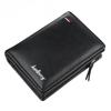 Leather Card Holder Wallets for Men Short Style Fashion Zipper Wallet with Coin Pocket CLE